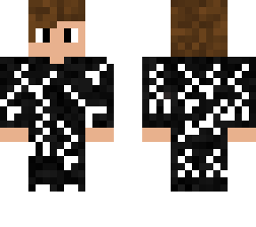 black / white shirt boy