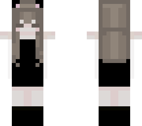 black dress w/ white undershirt