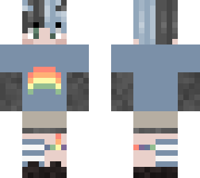 blue/ rainbow
