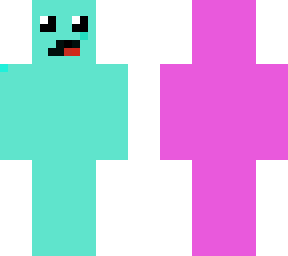 blue and pink