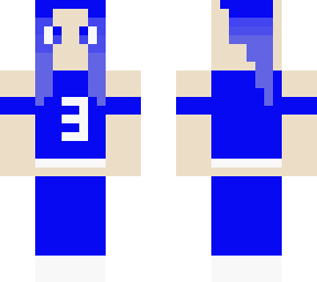 blue cheerleader
