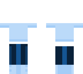 blue crop top + pants -ob