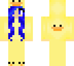 blue haired duck onsie
