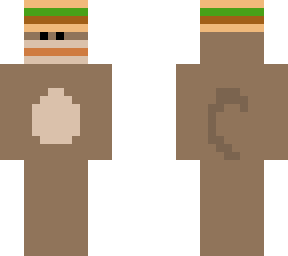 burger hat monkey