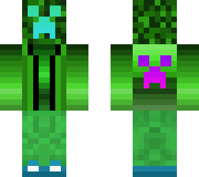 creeper green blue purple
