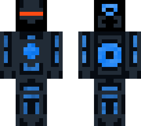 futuristic robot w/visor