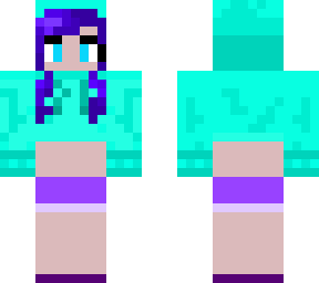 girl in blue hoodie