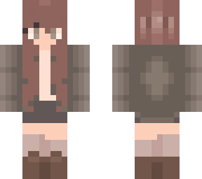 girl in green cardigan