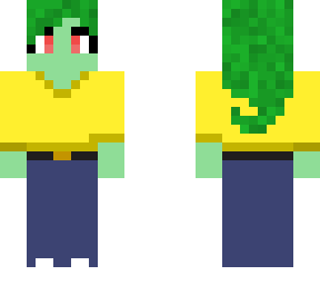 green elf goblin girl