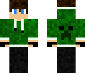 green hoodie