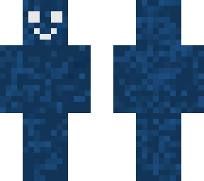 happy blue man