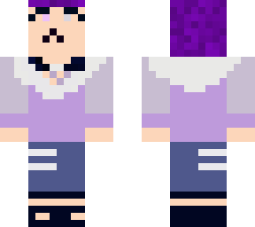 hinata hyuga with short purple hair