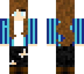 light and dark blue girl