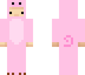 minecraft pig onesie