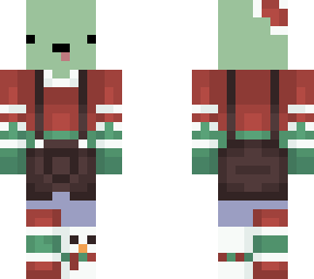 my character in christmas clothes