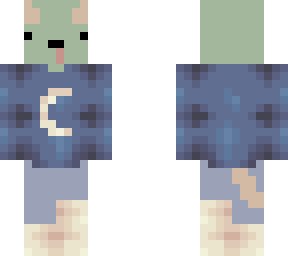 my character in pajamas