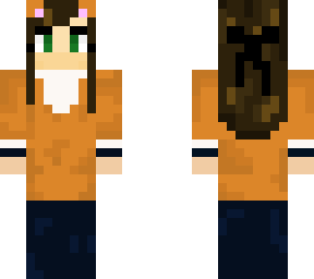 my first completely original skin!  kawaii fox!