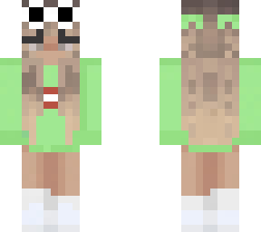 ombr blonde brown green groggy skin girl