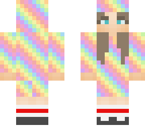pastel rainbow uwu girl