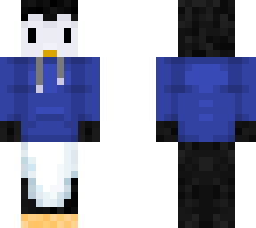 penguin in a hoodie