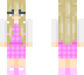 pink checkered miniskirt