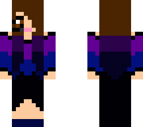 purple and blue gamer girl