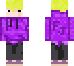 purple hoodie man