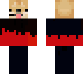 red and black gamer doge