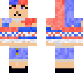 red and blue girl