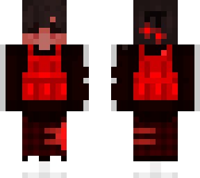 red-black, army vest e-boy