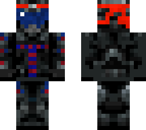 robot ninja skin blue and red