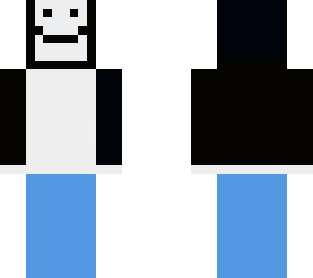 sky with clothes and a face
