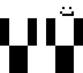 smiley black/white guy