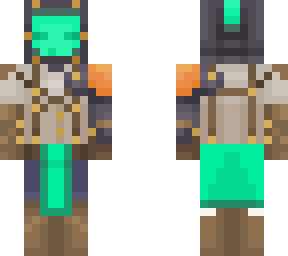 steampunk/digital robot (robot skin-green version 11)