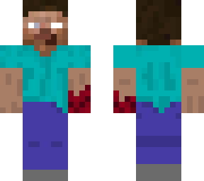 steve turning into herobrine