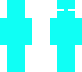 white/cyan herobrine