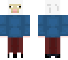 (request) sheep with blue sweater