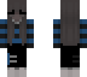 blue and gray sweater