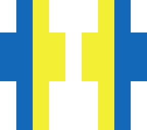 blue and yellow