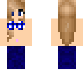 blue bikini girl