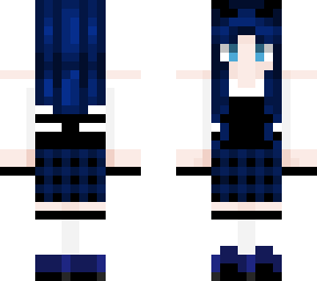blue demon girl