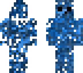blue messed up slime