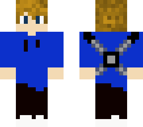 blue sweater sword boy