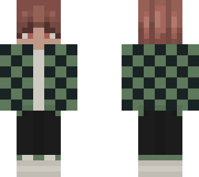 boy wearing green and black pattern jacket