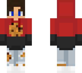 cookie boy, red/black shirt
