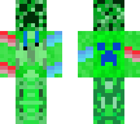 fire water creeper in green hoodie