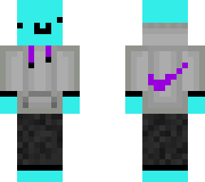 funny face skin in a hoodie