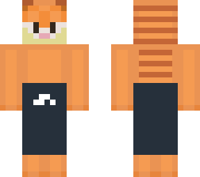 garfield with tall pants