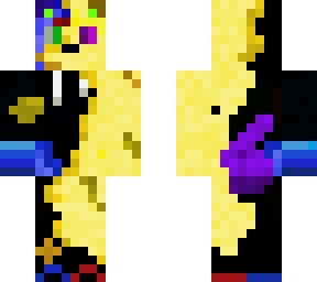 golden ender infection wolf in hoodie