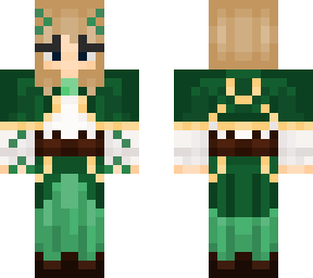 green/ woodland girl
